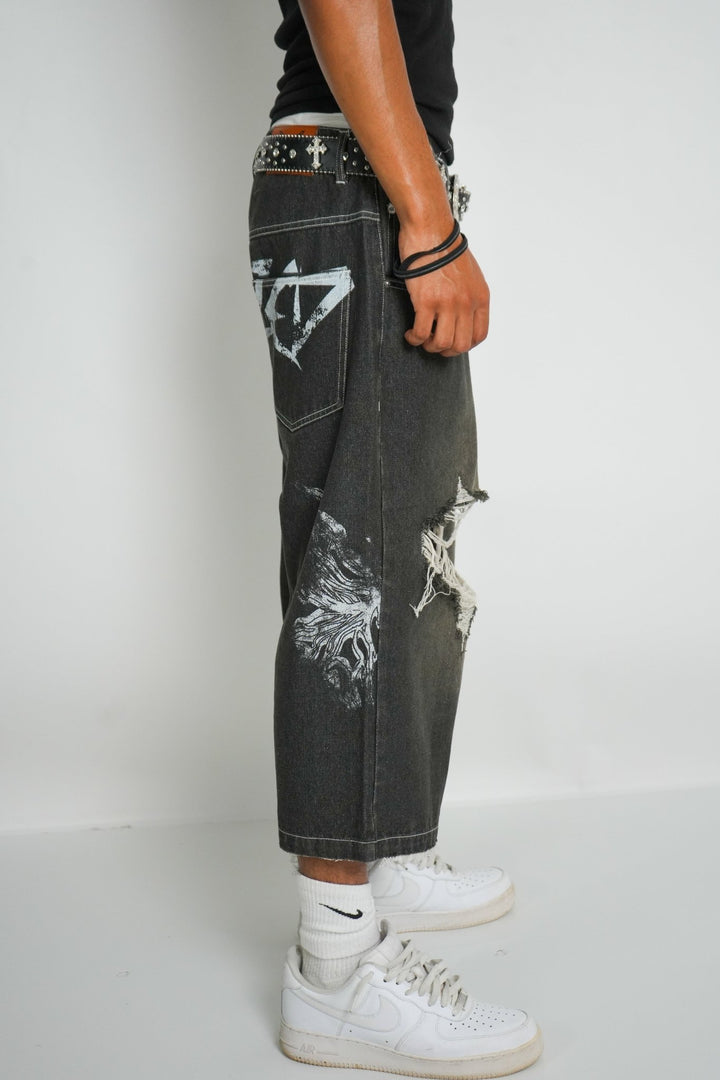 Broken Wings Jorts - Uneazed