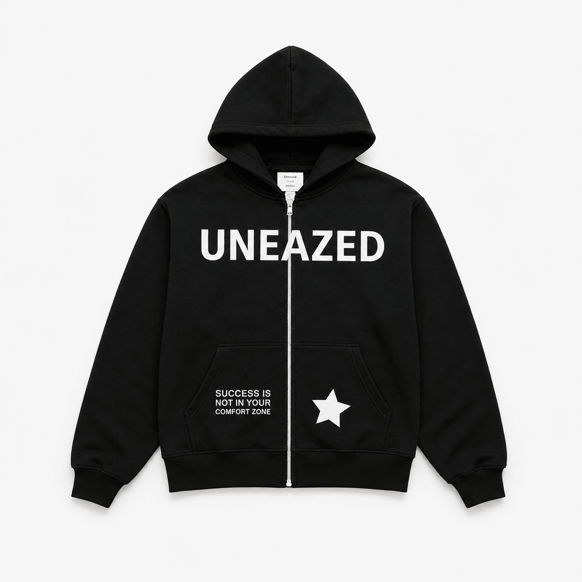 Black Breaking the Cycle Zip Up Hoodie - Uneazed