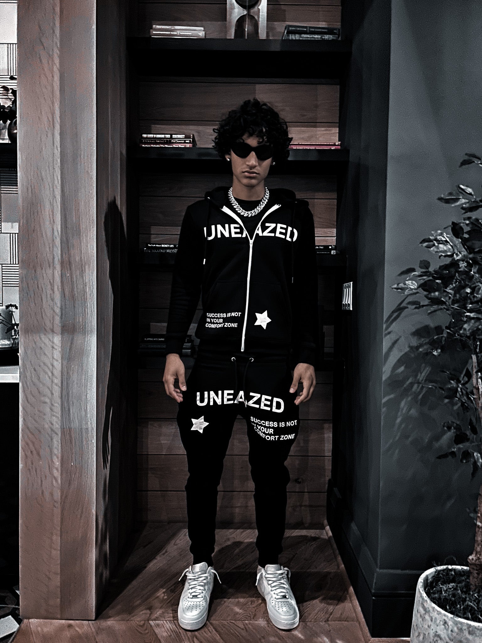 Black Breaking the Cycle Zip Up Hoodie - Uneazed