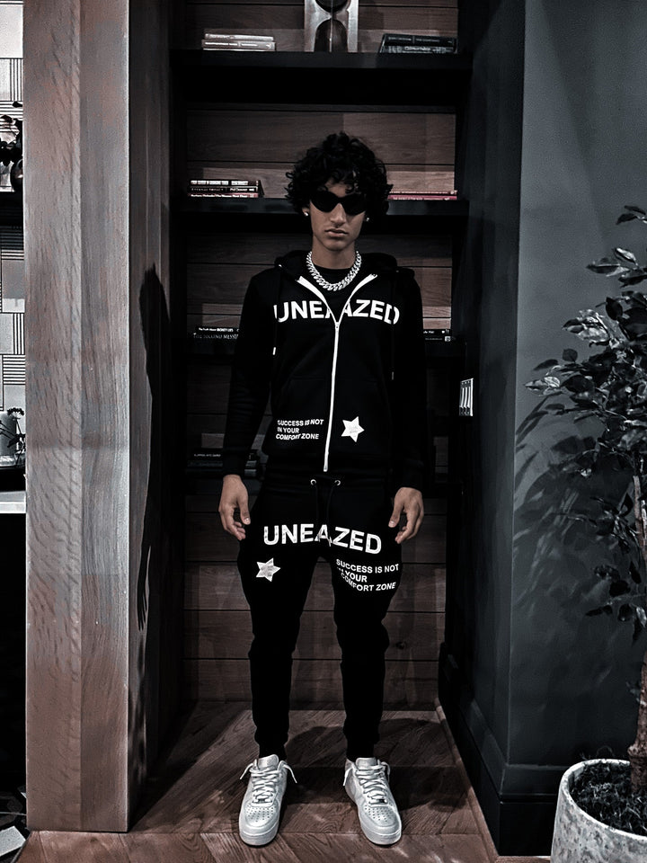 Black Breaking the Cycle Zip Up Hoodie - Uneazed