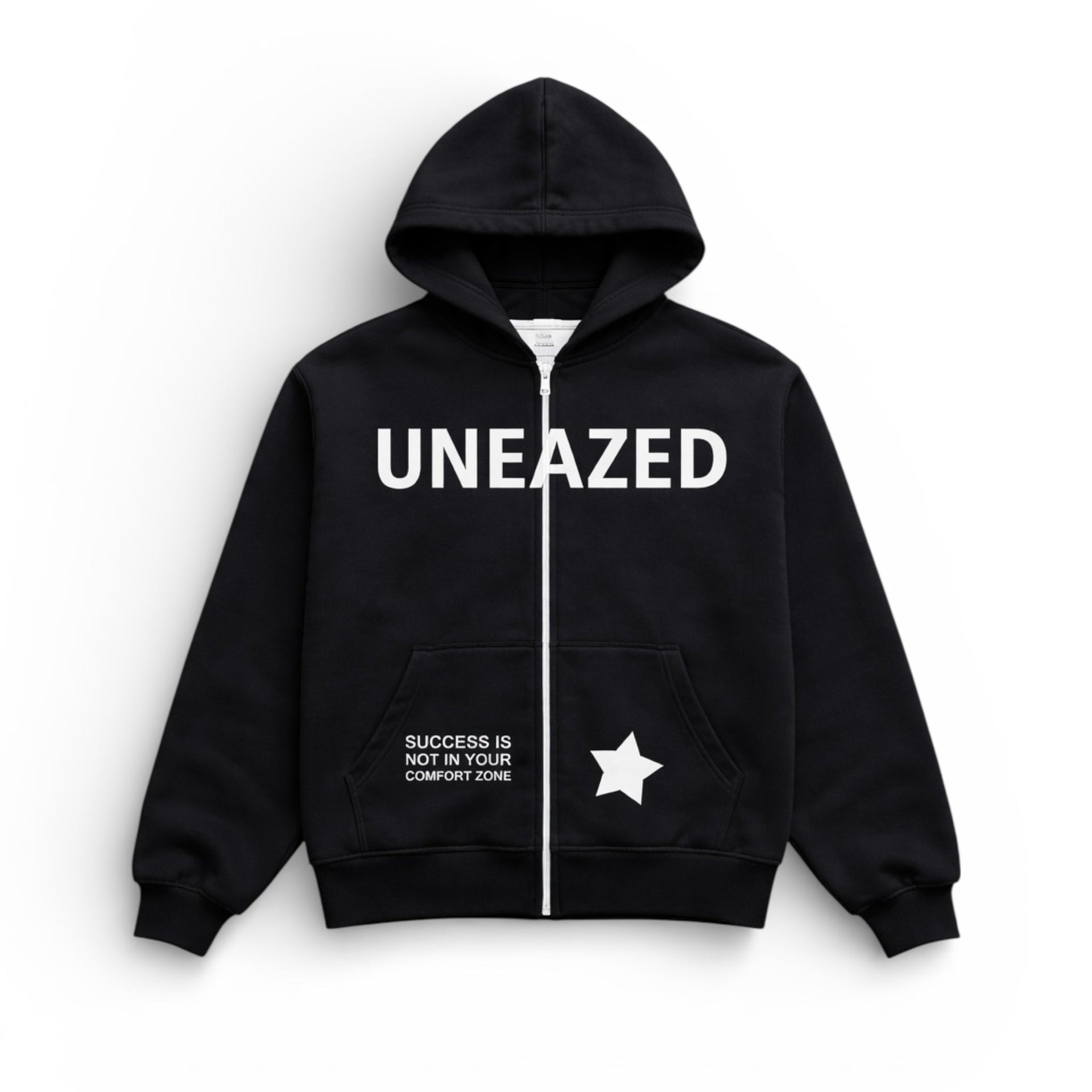 Black Breaking the Cycle Zip Up Hoodie - Uneazed