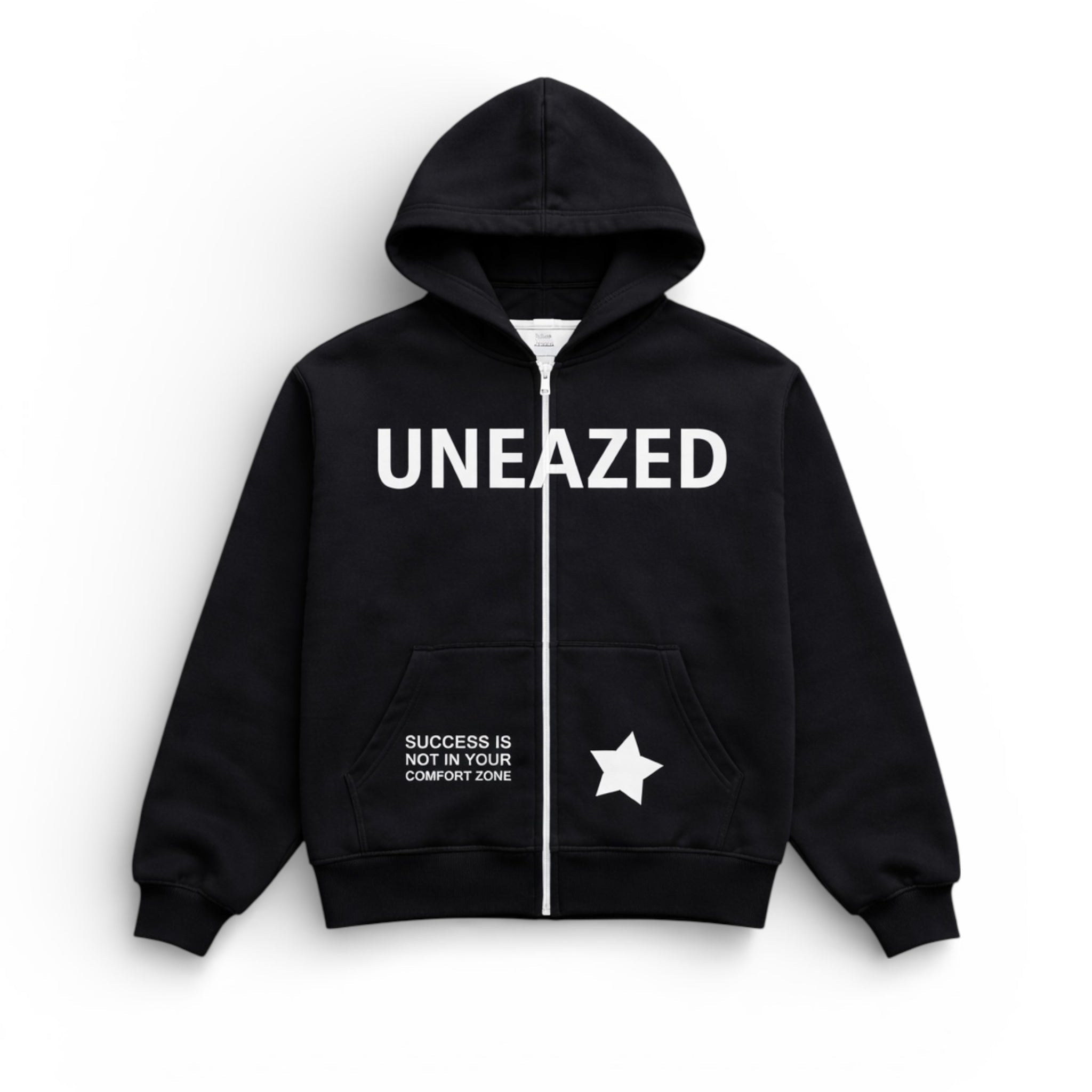 Black Breaking the Cycle Zip Up Hoodie - Uneazed