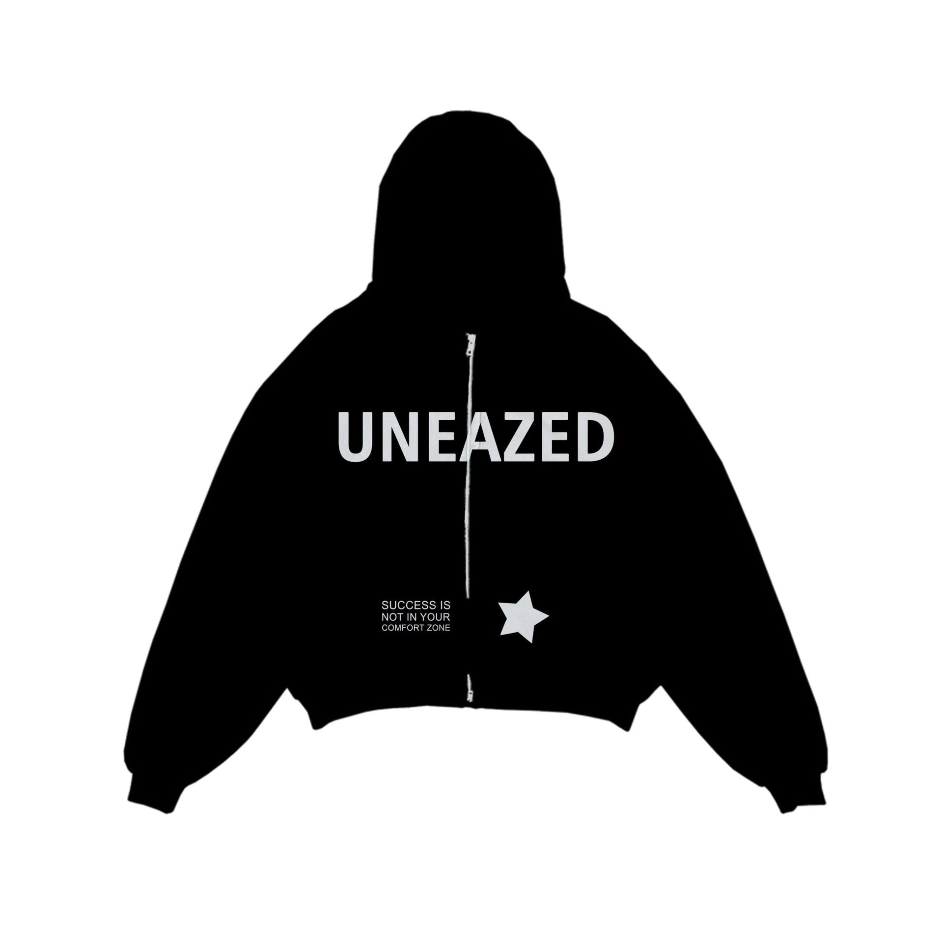 Black Breaking the Cycle Zip Up Hoodie - Uneazed