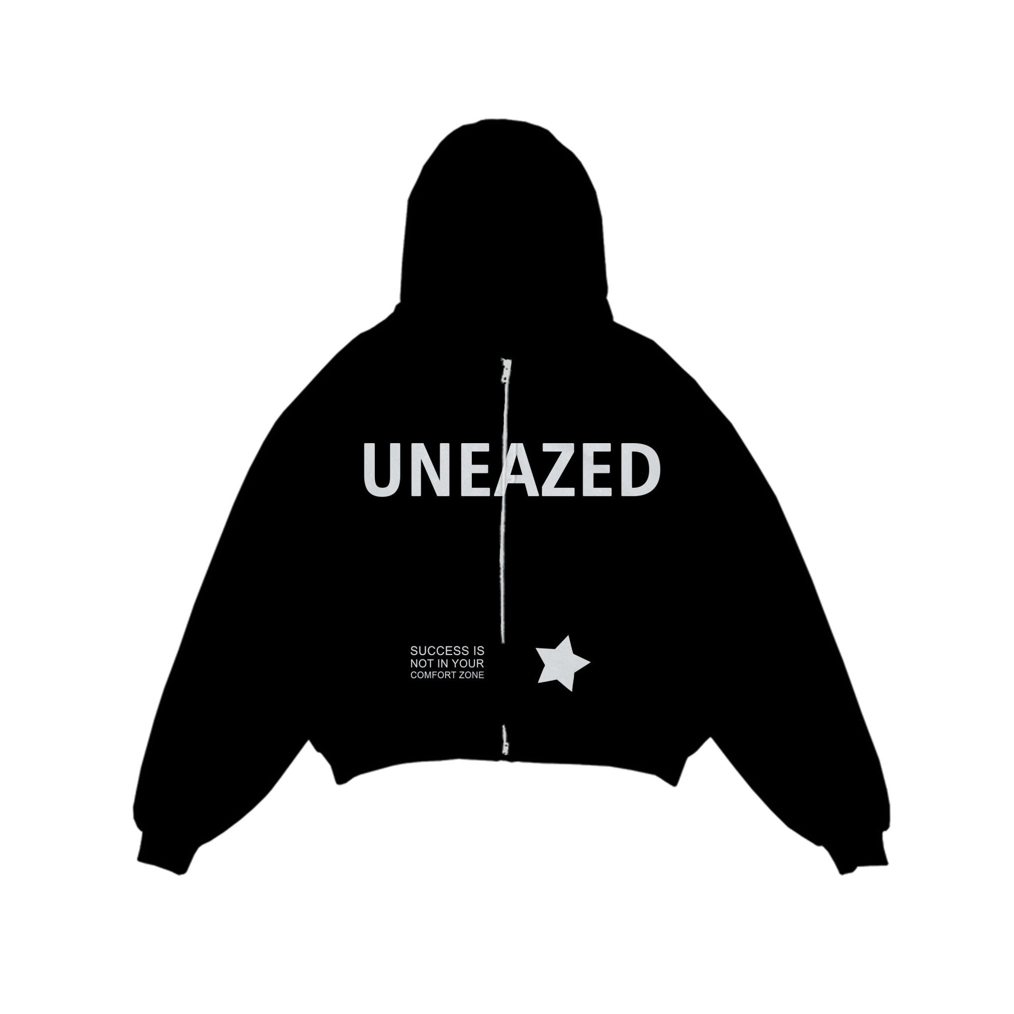 Black Breaking the Cycle Zip Up Hoodie - Uneazed